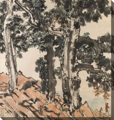 Картина Смотреть вдаль от горного леса