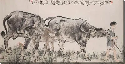 Картина рогатый скот