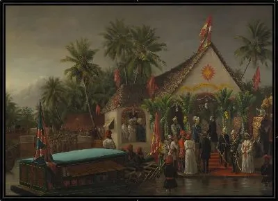 Махарадж Траванкора приветствует герцога Букингемского и Чандоса