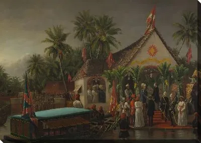 Махарадж Траванкора приветствует герцога Букингемского и Чандоса