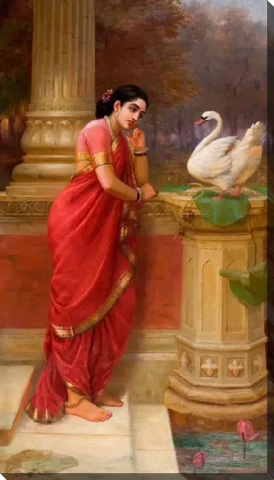 Картина Дамаянти и Хамса