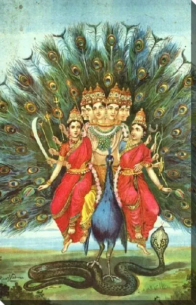 Картина Шанмукха Субраманьясвами