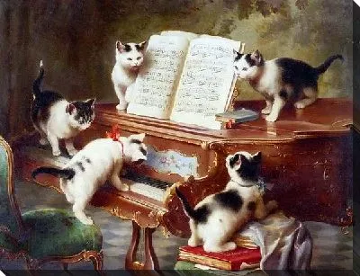 Кошки на пианино (Cats on a Piano)