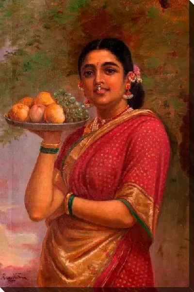 Картина Мадри или махараштрианка с фруктами