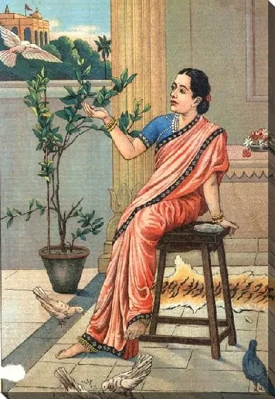 Картина Сита (вероятно, из Рамаяна)