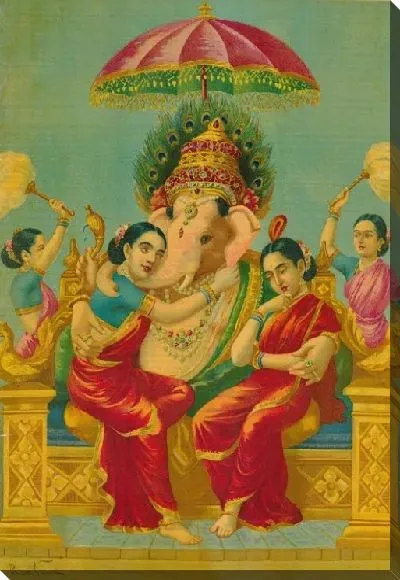 Картина Ганпати Риддхи Сиддхи