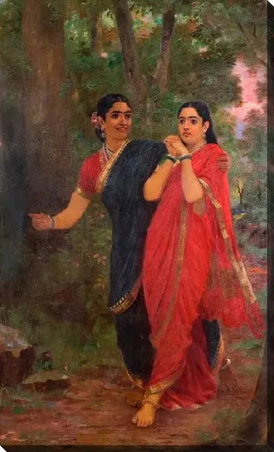 Картина Драупади и Чародейка Симхика