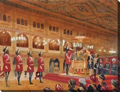 Картина Дуссехра суд во дворце Джаганмохан, Египет