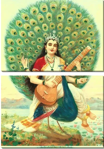 Картина Сарасвати Версия 3