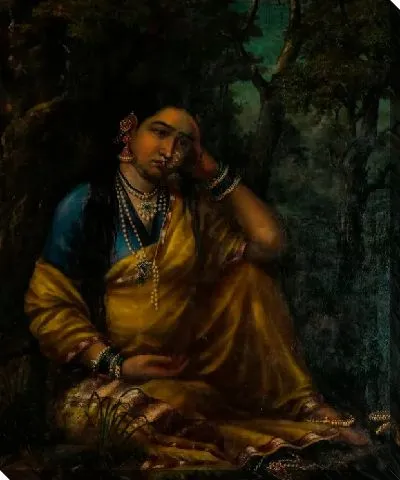 Картина Беременная Сита брошена в лесу