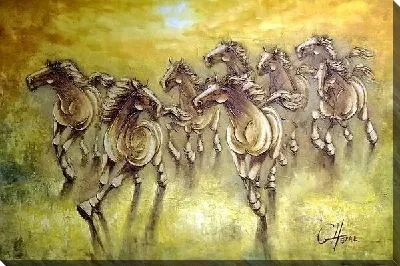 Картина маслом Лошади (Horses) №3