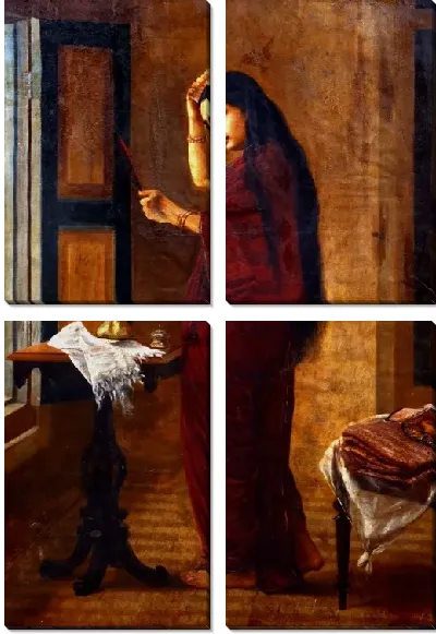 Картина Леди с зеркалом