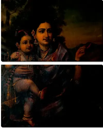 Картина Яшода и Кришна