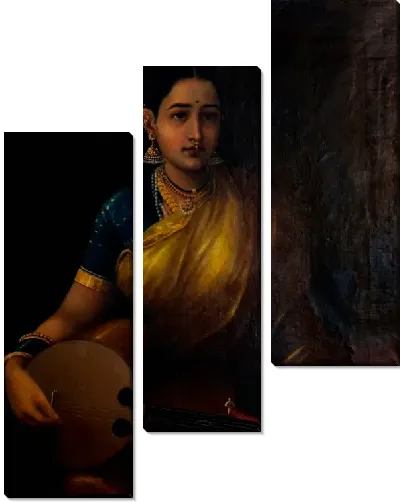 Картина Тамильская леди, играющая на Сварбате