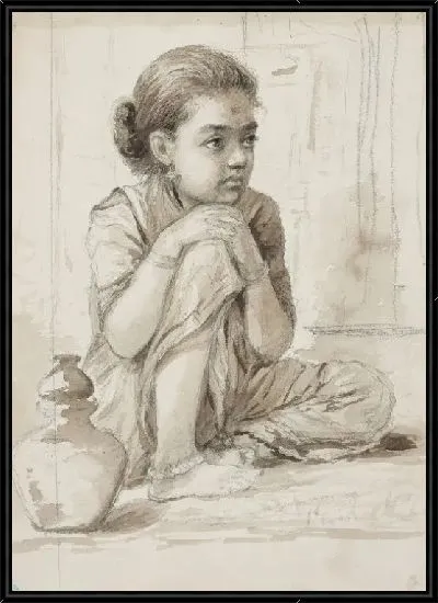 Картина Цыгане Южной Индии - предварительное исследование