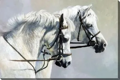 Картина маслом Лошади (Horses) №4