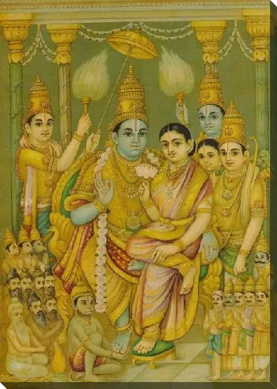 Картина Коронация Шри Рамы