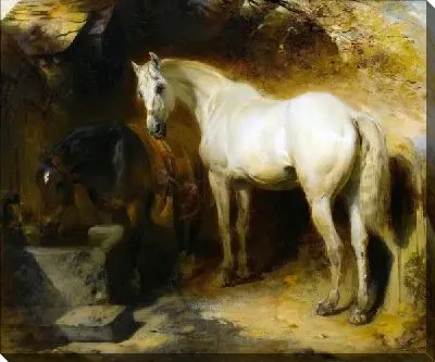 Картина маслом Лошади (Horses) №5