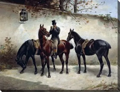 Картина маслом Лошади (Horses) №6