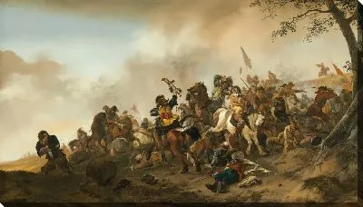 Картина Сцена битвы