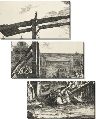 Картина Спасение графа Йохана Маурица после аварии на мосту Франекера, 1665