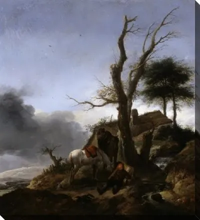 Картина Остановка путешественников