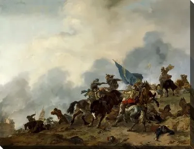 Картина Сцена битвы