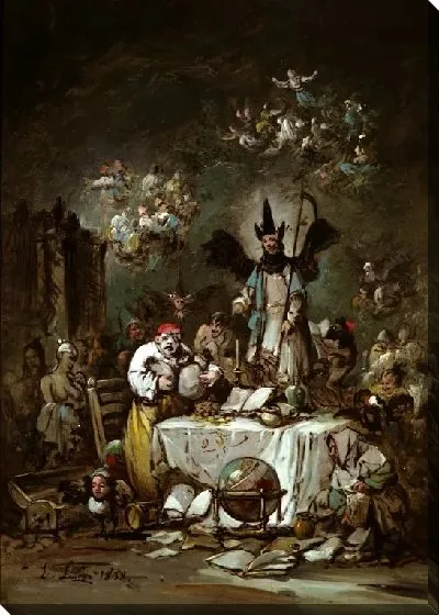 Картина Аллегорический каприз. Жадность