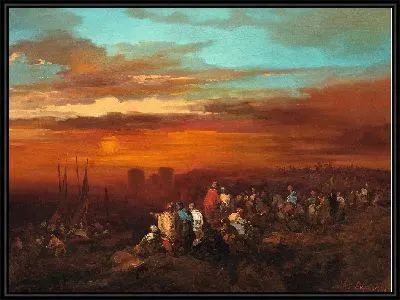 Мавританская сцена на закате