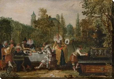 Картина Веселая компания в парке