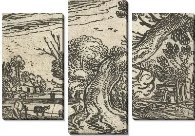 Пастух у косого дерева