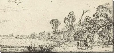 Картина Путешественники на дороге возле Хиллегом