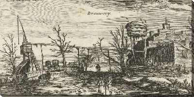 Картина Пейзаж с пивоварней