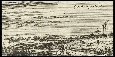 Картина Пейзаж с виселицей возле Гарлема