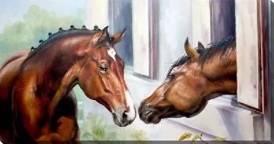 Картина маслом Лошади (Horses) №15