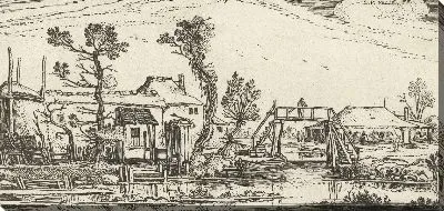 Картина Ферма на канале возле Харлема