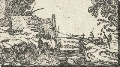 Картина Путь вдоль водопада