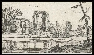 Античные руины у реки