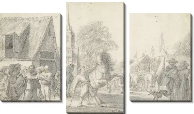 Картина Конный рынок