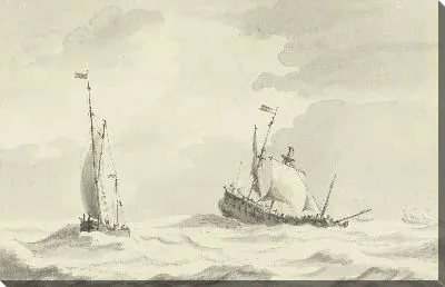 Картина Вид на городскую стену с башней