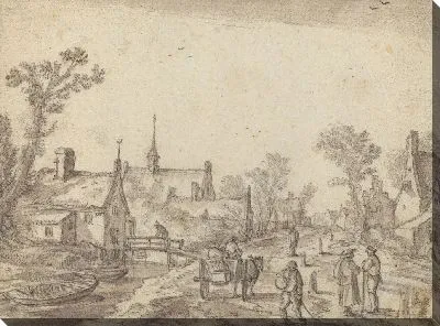 Картина Деревенская улица