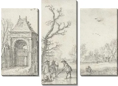 Картина Зимний пейзаж №38