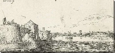 Картина Форт с обороной Толена на Шельде