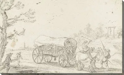 Картина Ограбление на туристическом автомобиле