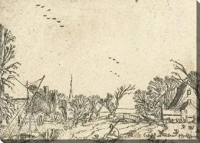 Картина Деревня