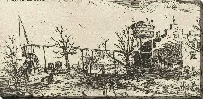 Картина Пейзаж с пивоварней