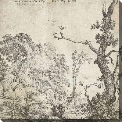 Картина Пейзаж с деревьями №14