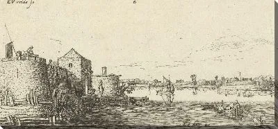 Картина Форт с обороной Толена на Шельде