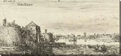 Картина Форт с обороной Толена на Шельде