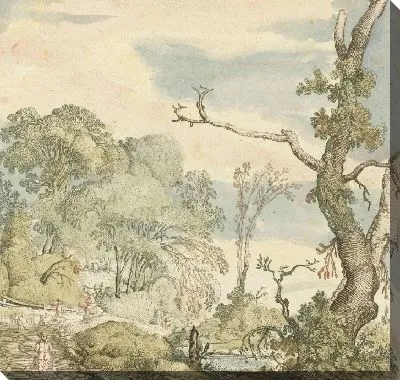 Картина Пейзаж с деревьями №16